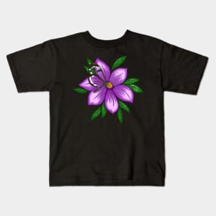 Glass-Winged Butterfly Kids T-Shirt